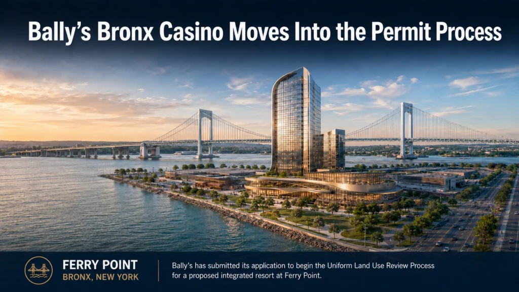 Ferry Point site of the licensed Bally’s Bronx casino development